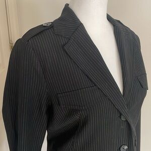 Old Navy Black Pinstripe Blazer